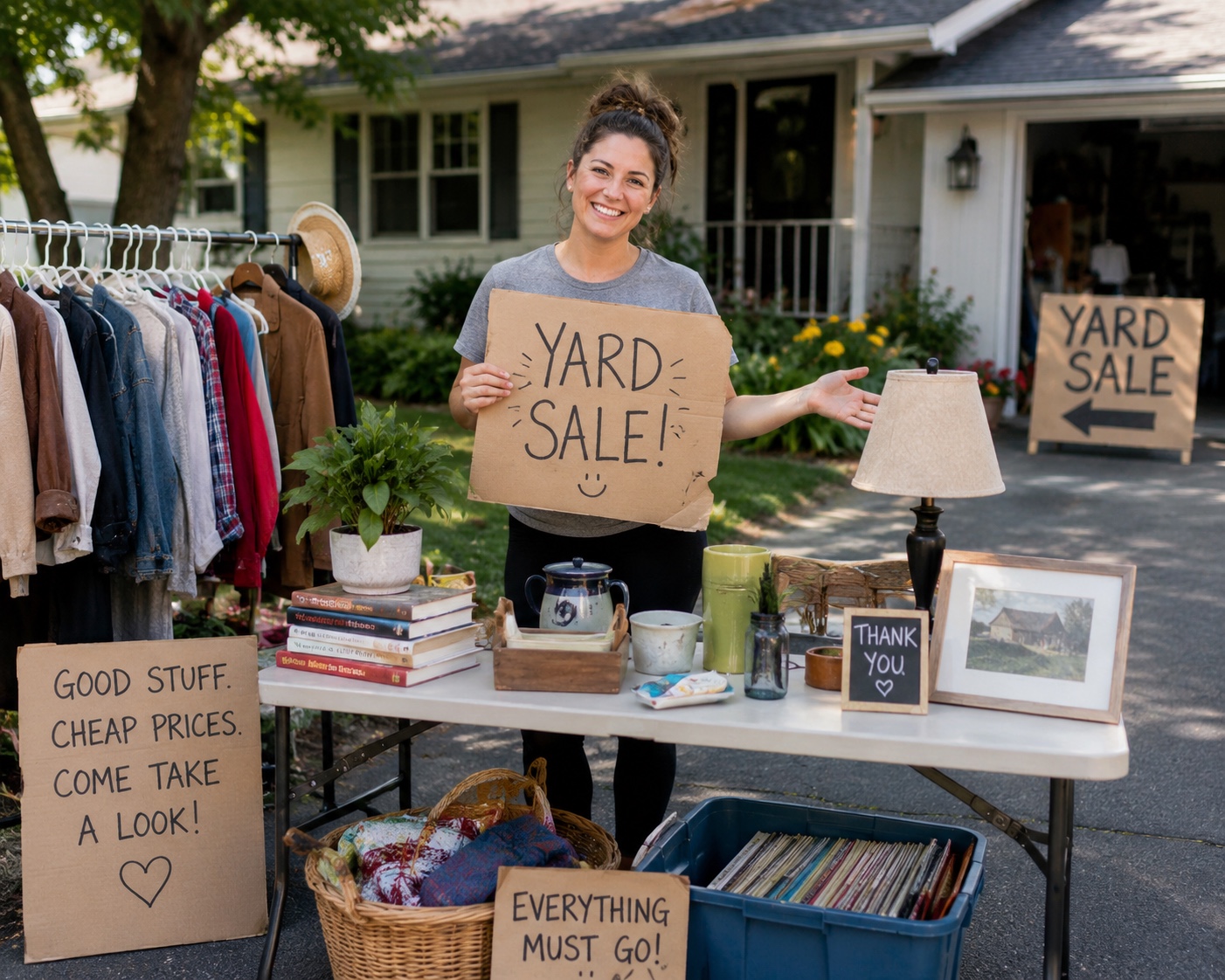 Local resident hosting a yard sale